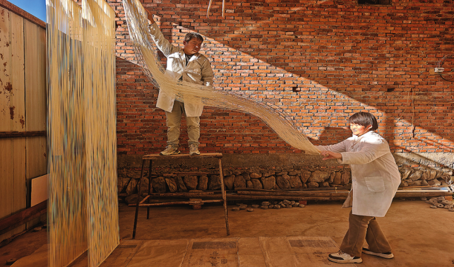 “無聲”空心掛面