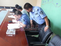 商洛山陽管理所：考核路政人員業務（圖）